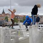 børn på parkourbane Frederiksø